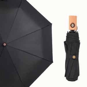 Parapluie de voyage pliable compact de 21 pouces, résistant au soleil, à la pluie et au vent, ouverture et fermeture automatiques - Product Image 5
