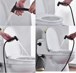 Матовый черный двухфункциональный ручной набор для биде - Product Image 3