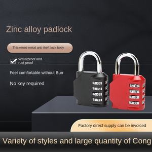 カスタマイズされた4位置亜鉛合金40mm長短ビーム機械アンチピープコンビネーションロックジムキャビネット荷物南京錠 - Product Image 2