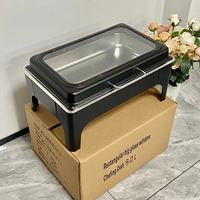 Chauffe-Plat Électrique de Luxe Golden Key 9L en Acier Inoxydable 300W pour Traiteur, Mariages, Buffets, Hôtels et Restaurants
