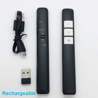 Puntero Láser con Batería de Litio, Luz Roja, Control Remoto para Presentaciones PowerPoint, Presentador 2.4G para Enseñanza y Reuniones