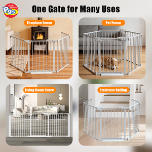 MFF001 Baby Safety Door Stair Gates Easy Installation Pet and Child Safety Gate Metal Baby Gates - Product Image 5
