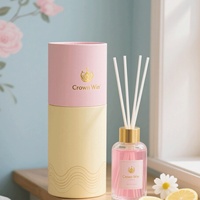 Diffuseur d'arômes de luxe personnalisé avec logo privé, désodorisant d'ambiance, diffuseur de parfum pour voiture, emballage en boîte en papier et éponge