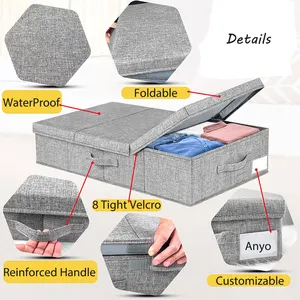 도매 맞춤형 인기 침대 밑 보관 상자 어린이 의류 보관 계절 침대 아래 보관
