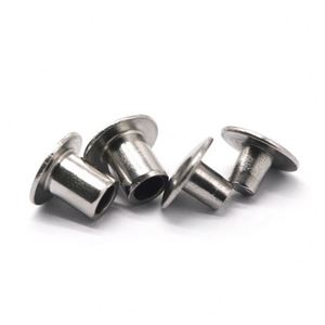 Rivets semi-tubulaires mâles et femelles en acier inoxydable 304, finition brillante, certifiés ISO 9001, taille personnalisée, marque Saitong - Product Image 4
