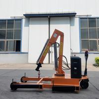 Grue articulée 360° télécommandée, capacité 2t, avec treuil électrique et moteur de flèche hydraulique, pour véhicules (voitures, camions) et rotation mobile