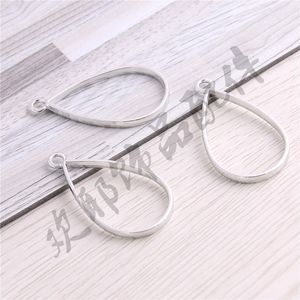 Ciondolo a Goccia in 5 Colori, Cornice Vuota per Collana e Bracciale, Accessorio Fai-da-Te 38*20mm - Product Image 2