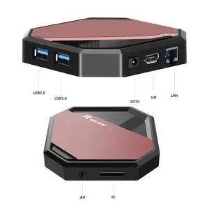 Latest R&D and production of the factory tv box R98 MINI Rockchip RK3318 Quad core 2GB RAM 16GB ROM full 4k hd Android10 tv box