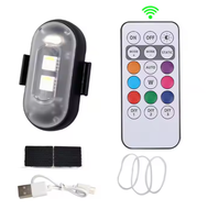 Lumières stroboscopiques étanches à 8 couleurs LED télécommande sans fil lampe d'avertissement d'urgence lumière Anti-Collision accessoires d'éclairage de voiture