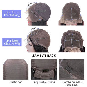 Perruques Lace Front en Cheveux Humains avec Frontal, Perruque 100% Cheveux Brésiliens Vierges, Perruques Full Lace en Cheveux Humains - Product Image 6