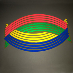 Pegatinas para neumáticos de rueda de coche y motocicleta, cinta reflectante para llanta, calcomanías para moto Yamaha, Suzuki, <span class=keywords><strong>Honda</strong></span>, Kawasaki - Product Image 3