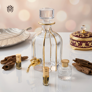 Manufacturer Arabic 640 ml Decanter Display Attar Oud Oil Glass <strong>Bottle</strong> <strong>Cork</strong> Sealed - Product Image 3