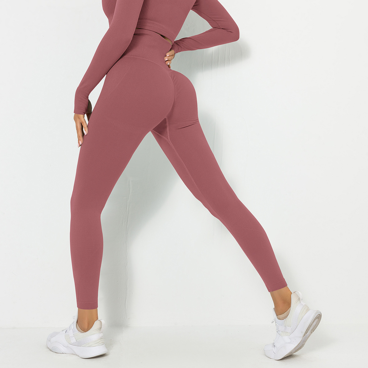 6095 waist trousers-bean paste red