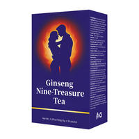 Thé pour la santé masculine : Soutien rénal chaud, amélioration de la vitalité, Ginseng et Herbes aux neuf trésors, en sachets de thé en boîte