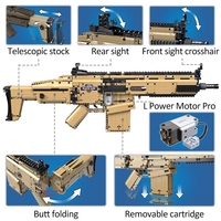 C81021 1:1 SWAT - Bloques de Construcción de Modelos de Armas Militares de la Segunda Guerra Mundial, Compatibles con Juguetes de Ladrillos GUN