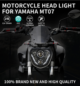 Conjunto de Faros LED para Motocicleta con Certificación E-mark para Yamaha MT <span class=keywords><strong>07</strong></span> <span class=keywords><strong>FZ</strong></span> <span class=keywords><strong>07</strong></span> MT07 MT-<span class=keywords><strong>07</strong></span> <span class=keywords><strong>FZ</strong></span>-<span class=keywords><strong>07</strong></span> <span class=keywords><strong>2014</strong></span> 2015 2016 2017, Luces de Posición de Luz Alta/Baja - Product Image 3