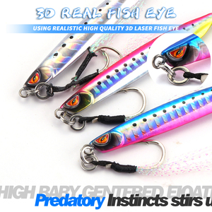 MOOKZZ Señuelo Luminoso UV para Pesca de Agua Salada, Anzuelos de Asistencia para Atún Kingfish, 20g, 30g, 40g, 60g, 80g - Product Image 4