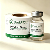 Étiquettes personnalisées en PVC argenté résistant à la chaleur pour flacons de 3 ml/10 ml/30 ml, flacons de sérum, boîtes assorties personnalisées