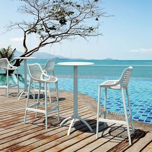 Meubles Harry <span class=keywords><strong>Bertoia</strong></span> pour restaurants industriels chaise de salle à manger à cadre en plastique durable tabouret de bar de cuisine en plastique haut chaise de bar en hauteur - Product Image 2