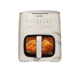 Freidora de Aire Supor 6L con Ventana Visual, Totalmente Automática, Revestimiento Cerámico, Diseño Cuadrado, para el Hogar - Product Image 1