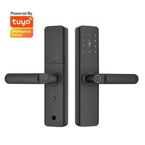 Tuya tongtong Wifi khóa thông minh gỗ xuyên biên giới dấu vân tay mật khẩu Đặc biệt hợp kim nhôm hệ thống an ninh nhà cho đám mây khách sạn - Product Image 1
