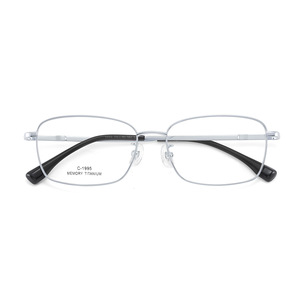 Montures de lunettes rectangulaires en titane à mémoire de forme pour hommes C-1995, monture complète, verres en résine, origine Danyang - Product Image 1