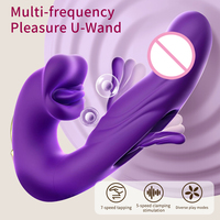 Vibrateur G-Spot étanche à 7 vitesses alimenté par USB, masseur lécheur 3-en-1, vente en gros exclusive B2B