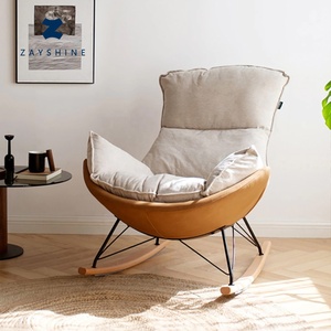 Zayshine, diseño nórdico moderno <span class=keywords><strong>de</strong></span> cáscara <span class=keywords><strong>de</strong></span> huevo, silla <span class=keywords><strong>de</strong></span> sofá individual, marco <span class=keywords><strong>de</strong></span> madera maciza, patas <span class=keywords><strong>de</strong></span> sofá <span class=keywords><strong>de</strong></span> Metal, silla reclinable para sala <span class=keywords><strong>de</strong></span> estar - Product Image 1