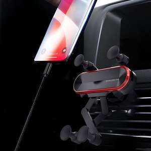 Support de téléphone portable pour voiture, fixation sur grille d'aération, matériau ABS flexible, pour 13/12 Pro, pour GPS - Product Image 4