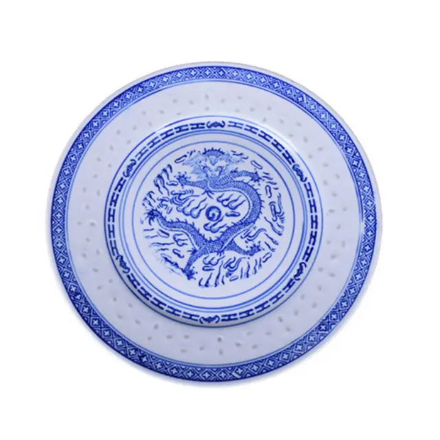 Сине-белый фарфор Цзиндэчжэнь, старомодная Ретро ностальгическая Коммерческая посуда в китайском стиле, круглые тарелки, блюда