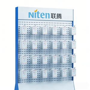 Retail Store Display Solution Single Sided Metal Floor Stand <b>with</b> Pegboard and Hooks for Mobile Accessories & Phone <b>Case</b> Rack - Product Image 6