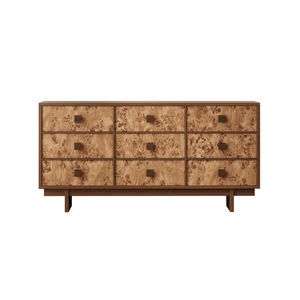 Buffet d'appoint vintage en contreplaqué avec placage de bois technique de qualité supérieure, meuble de rangement pour salon et chambre - Product Image 5
