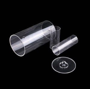 Connecteurs de couvercle pour dispositif expérimental en tube cylindrique transparent en acrylique, haute résistance à la pression, personnalisables, grand format - Product Image 1