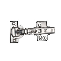 Charnières 4D à fermeture amortie de qualité supérieure pour portes d'armoires dissimulées, idéales pour la cuisine et le salon, finition nickelée - Vente en gros