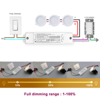 Controlador LED de 10 vatios, 3V a 42V CC, 100mA 300mA, Triac, 0-10V, Regulable, Fuente de Alimentación para Uso Doméstico