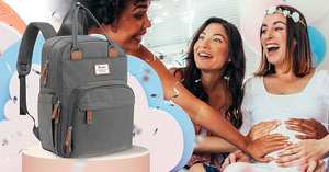 Free Sample <b>Vegan</b> Microfiber <b>Leather</b> Diaper Bag Travel Changing Maternity <b>Backpack</b> Nappy Storage Polyester Material for Mom Baby - Product Image 4