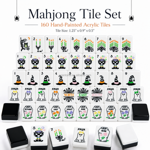 Wholesale Custom <strong>Hocus</strong> <strong>Pocus</strong> Halloween Acrylic Mahjong Tiles Set American Mah Jongg Holiday Gift <strong>Game</strong> - Product Image 2