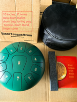 Professional Handmade 440Hz C Major Sound Healing Yoga OEM ODM Factory Wholesale 10Inch 11Notes Steel Tongue Drum