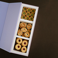 Boîte Cadeau Personnalisée en Papier pour Pâtisseries, Noix, Dattes, Chocolats et Bonbons, Motif Palmier, Luxe Ramadan, pour Snacks