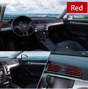 Универсальный автомобильный литье украшения гибкие полосы 5 м/3 м/1 м салона авто накладки для автомобиля Отделка приборной панели для двери автомобиля Elantra Accent Tucson Аксессуары для автомобилей - Product Image 5