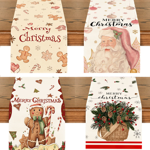 70 pollici stampato lino <span class=keywords><strong>natale</strong></span> tovaglia corridore per la decorazione di <span class=keywords><strong>natale</strong></span> forniture Navidad per il tavolo da pranzo 2025 - Product Image 3