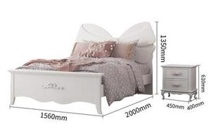 Muebles de cama de 1,2 m/1,5 m ooden, muebles de algodón ordic - Product Image 5