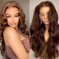 Perruques en cheveux humains 100% naturels, qualité supérieure 10A-12A, sans colle, faites à la main, avec dentelle transparente HD 13*4, cheveux vierges malaisiens, vente en gros