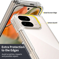 Coque arrière transparente de 2mm pour Google Pixel 10 Pro Fold Scratch Resistant Shockproof Protective Flip Cell Phone Cases