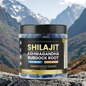 Чистые гималайские шиладжитские мармеладки собственной торговой марки, богатые ямками Ашвагандха, Корень лопуха, фульвовая кислота, шиладжит, добавка жевательной конфетки - Product Image 4