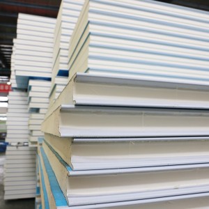 50mm 설치하기 쉬운 콜드 룸 패널 현대 PU 샌드위치 패널 창고 용 콜드 룸 단열 패널 - Product Image 6