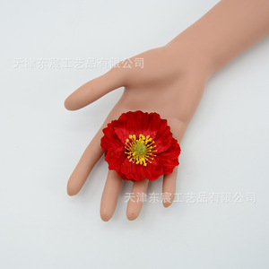 Fleurs artificielles de pavot Dongchen Crafts, 12 pièces, couleurs mélangées, pour décoration de mariage, décoration de la maison, décoration de gâteaux, accessoires pour cheveux - Product Image 2