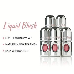 Rubor Líquido Mate al por Mayor, <span class=keywords><strong>Base</strong></span> de Rubor de Marca Privada, Maquillaje Ligero y Fácil de Difuminar, Rubor para Labios y Mejillas de Larga Duración - Product Image 5