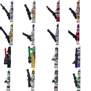 Figurine <span class=keywords><strong>Star</strong></span> Space SW Movie Storm Clone Trooper Commander Mandalorian Wars Mini Blocs <span class=keywords><strong>de</strong></span> Construction Jouets Briques Juguetes - Product Image 2