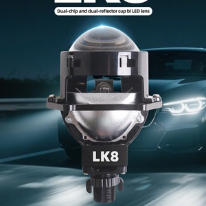 Sanvi LK8 Super Bright Bi-<b>LED</b> <b>Projector</b> Lens Car Headlight Retrofit Kit Bulb Bi <b>Led</b> <b>Projector</b> Lens Headlight Laser for Car - Product Image 2